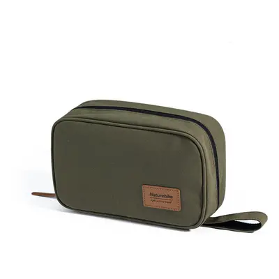 (Army Green, S) Travel Wash Bag Foldable Cosmetic Bag Outdoor Camping Business TPU Waterproof St