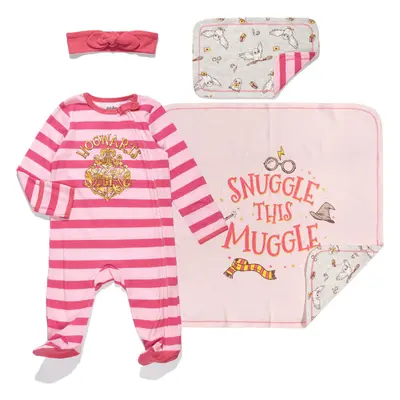 Harry Potter Newborn Baby Boy or girl Zip Up Sleep N Play coverall Hea