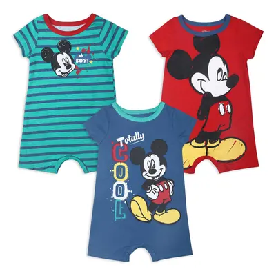 Disney Baby Pack Rompers Mickey Blue Months