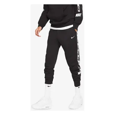 (Black, L) Nike Mens Repeat Tape Activewear Sports Joggers