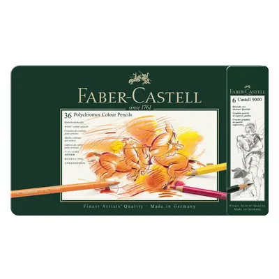 Faber Castell 110036-ASET Polychromos Colored Pencils Set of Colors Castel Pencils Hardness Desi