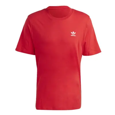 adidas Originals Men's Trefoil Essentials T-Shirt Better Scarlet/Whit