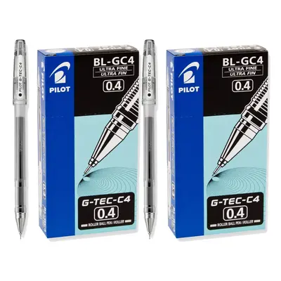 Pilot G-Tec-C Ultra Fine Black 0.4mm Rollerball Pen Dozen