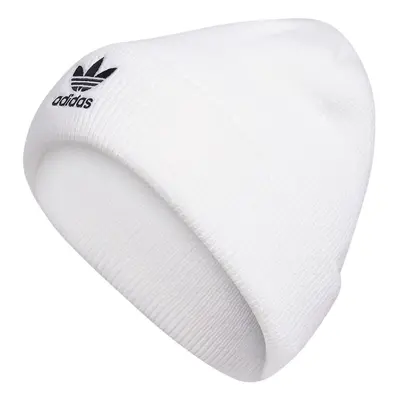 adidas Originals Women's Trefoil Beanie. White/Black 2. One Size