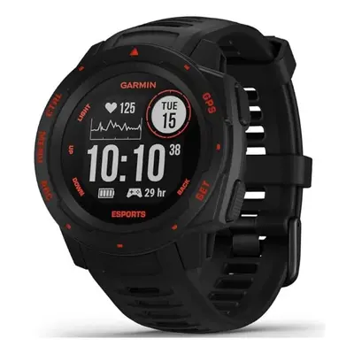 Garmin Instinct, Rugged GPS Smartwatch, Esports Edition Black