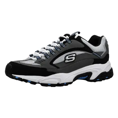 Skechers Sport Men's Stamina Nuovo Charcoal/Grey Cutback Lace Up Sneak