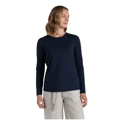 (12 UK, Blue Navy) Craghoppers Womens/Ladies Akona Nosilife Long-Sleeved Top