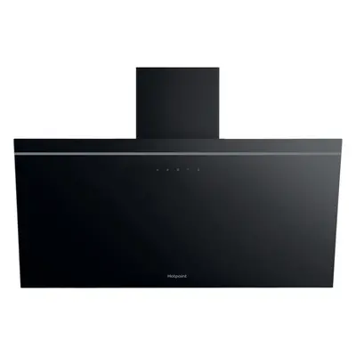 Hotpoint PHVP82FLTK Built In 80cm Speeds Chimney Cooker Hood Black A Rated