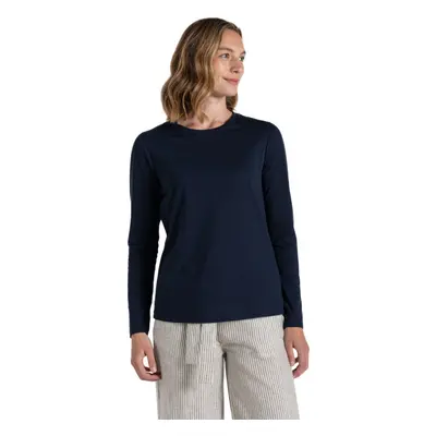 (20 UK, Blue Navy) Craghoppers Womens/Ladies Akona Stripe Nosilife Long-Sleeved T-Shirt