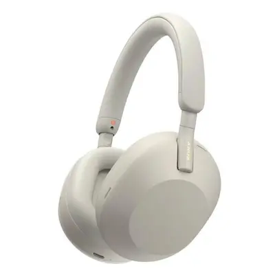 Headphones Sony WH - 1000xm5 silver TWS Bluetooth headphones for iPhone and Android