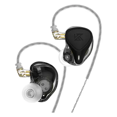 (Black, Without Mic) Pro Electrostatic Dynamic Balanced In-Ear Earphones Monitor Metal Wired Ear