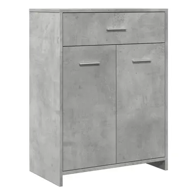 vidaXL Bathroom Cabinet Cupboard Vanity Unit Concrete Grey Engineered Wood