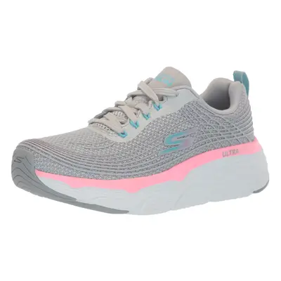 Skechers Womens Max cushion Sneaker grayPink Wide