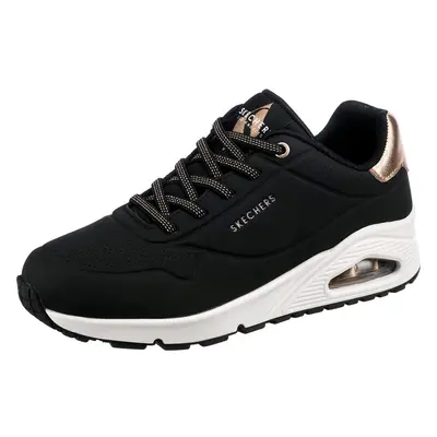 Skechers Women's Uno-Shimmer Away Sneaker Black