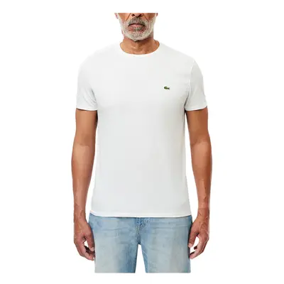 (White, L) Lacoste TH6709 Mens T Shirts