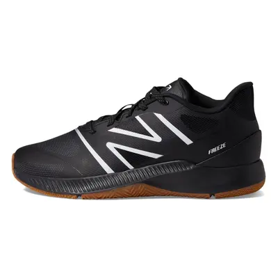 New Balance mens Freezelx V4 Box Lacrosse Shoe Black/Gum/White 10.5