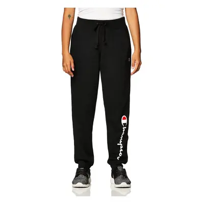 Champion womens Powerblend Joggers Script Logo Sweatpants Black-y074