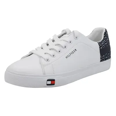 Tommy Hilfiger Women's LADDIN Sneaker White Monogram 9.5 US