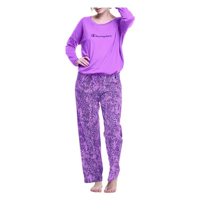 Champion Women's Wide Leg Sleep Set Paper Orchid/Paper Orchid Leopard