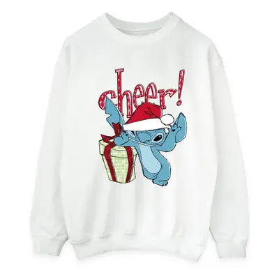 (5XL, White) Disney Mens Lilo And Stitch Cheer Sweatshirt