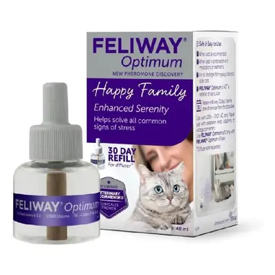 Feliway Optimum Day Refill | 48ml Feliway Optimum Refill For Plug In Anxiety Relief Pheromone Di