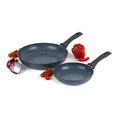 Russell Hobbs? COMBO-5391 Blue Marble Non-Stick Frying Pan Set, 20/28 cm, Piece, Pressed Alumini