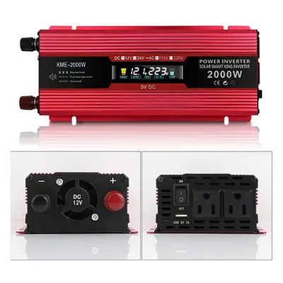 KME-2000W LCD Solar Inverters Anti-reverse Protection Inverter Modified Sine Wave Power Inverter