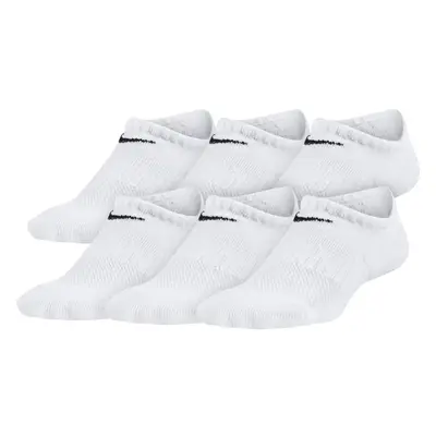 Nike Kids' Everyday Cushioned No-Show Socks (6 Pair) White/Black Sma