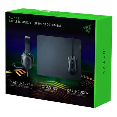 Razer Battle Bundle - DeathAdder V2 -BlackShark V2 X- Gigantus V2