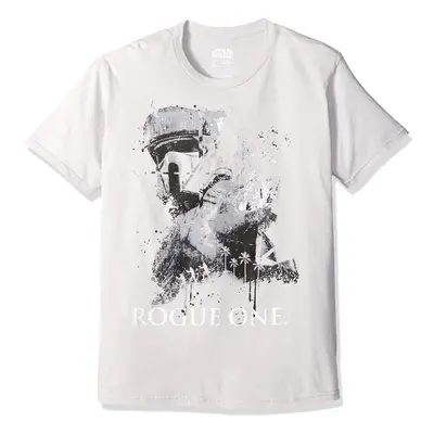 STAR WARS Men's Rogue One Dripping Trooper Sg T-Shirt Silver XX-La