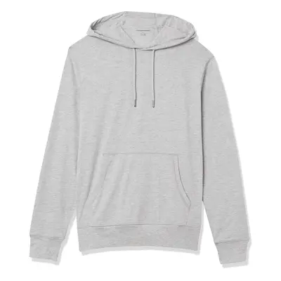 Amazon Essentials Mens Lightweight Jersey Pullover Hoodie grey Heathe