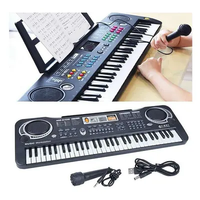 61keys Digital Musical Electronic Keyboard Piano With Mic Adult / Kids Beginner