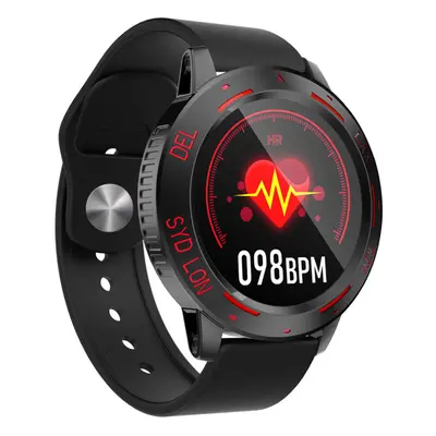 (Red display) Full Touch Fitness Tracker Wristband Heart Rate Blood Pressure Monitor Weather Dis