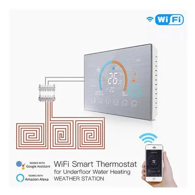 (Water Heating) WiFi Thermostat Programmable Temperature Controller Underfloor Water/Gas Boiler 