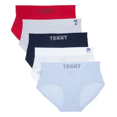 Tommy Hilfiger Women's Hipster 5-Pack HTR/BW/SC/MC/TR Medium