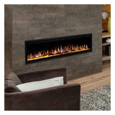 50 Inch Electric Fireplace with Remote, Vibrant Flame Colours