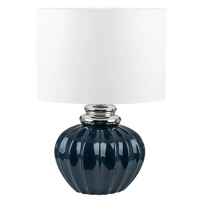 Table Lamp NERIS Ceramic Dark Blue