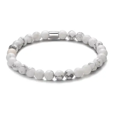 Philip Jones Howlite Gemstone Stretch Bracelet