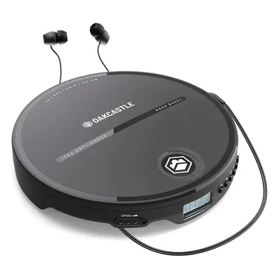 Oakcastle CD10 Personal Portable CD Player | Mains power or Battery Playback | Anti-Skip Feature