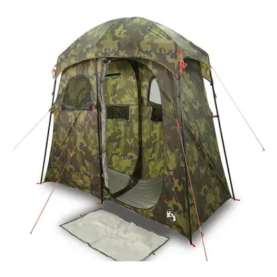 (camouflage) vidaXL Shower Tent 2-Person Patio Privacy Tent Toilet Tent Shelter Waterproof