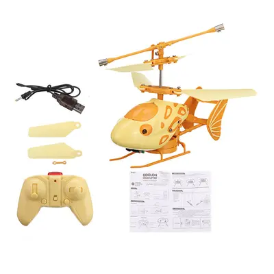 (Yellow) 2.4G 2CH Altitude Hold RC Helicopter RTF Alloy Electric RC Model Toys