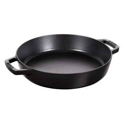 Staub Cast Iron Frying Pan with Two Handles - cm, Black