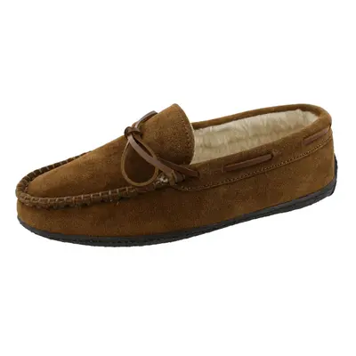 Clarks Men's Augusta Indoor Outdoor Faux Fur Slippers (11 US Brown