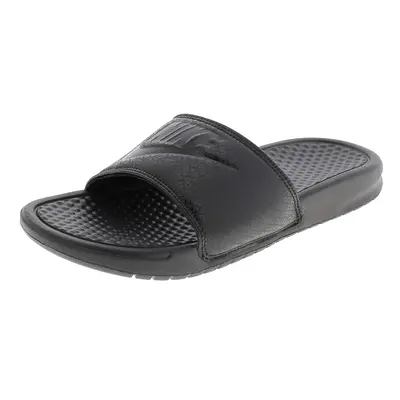 Nike Men's Benassi Just Do It Athletic Sandal Black/White D(M) US