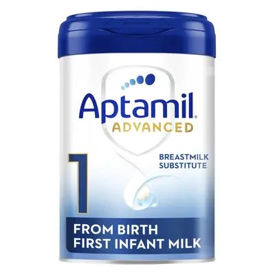 Aptamil Advanced First Infant Baby Milk Powder Formula, from Birth, 800g (Pack of 4)