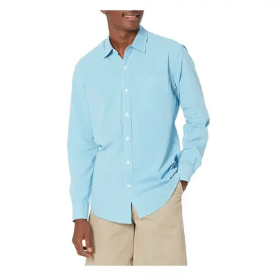 Amazon Essentials Men's Regular-Fit Long-Sleeve Casual Poplin Shirt A