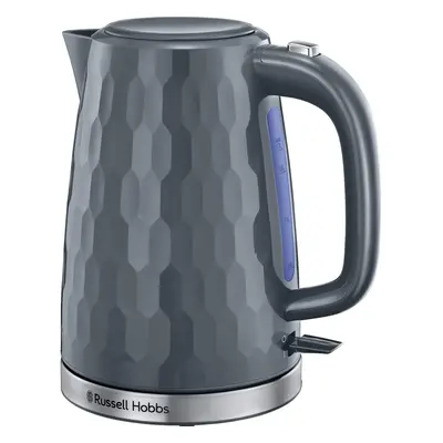 Russell Hobbs Honeycomb Electric Jug Kettle 3000W 1.7 Litre Grey