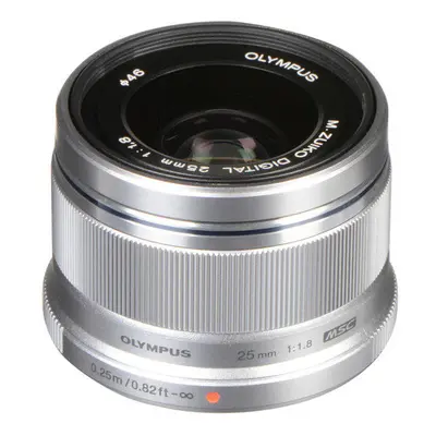 Olympus M.Zuiko Digital 25mm f/1.8 Lens (Silver) V311060SU000