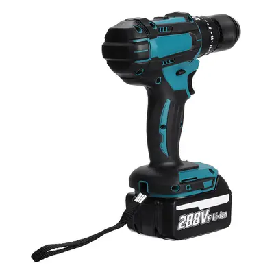 (One Battery, US Plug) 13mm 800W Cordless Electirc Impact Drill Driver 25+3 Torque Electric Dril