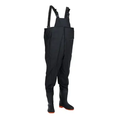 (black, 40) vidaXL Chest Waders with Boots Waterproof Hunting Fishing Wader Waist Wader